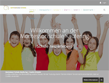 Tablet Screenshot of montessori-kaufering.de